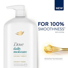 Dove Ultra Care Conditioner Daily Moisture Pack of 4 For Dry Hair Conditioner with Bio-Restore Complex 31 oz