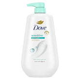 Dove 24hr Lotion Body Wash Sensitive Skin with Pump, 30.6 oz | Hypoallergenic body wash with MicroMoisture technology for 24-hour hydration and soft skin
