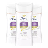 Dove Even Tone Antiperspirant Deodorant for Uneven Skin Tone Restoring Powder Sweat Block for All-Day Fresh Feeling 2.6 oz 3 Count