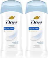 Dove Invisible Solid Antiperspirant Deodorant Stick Original Clean, for Women, For All Day Underarm Sweat & Odor Protection 2.6 oz (Pack of 12)