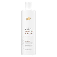Dove Shampoo Argan Oil & Repair for Fine Hair with Bio-Protein Care Technology and Argan Oil Blend 12 Fl Oz