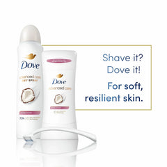 Dove Advanced Care Antiperspirant Deo Dry Spray Caring Coconut Pack of 12 to help your skin barrier repair after shaving 72h odor controlandall-day sweat protection for soft resilient underarms 3.8oz