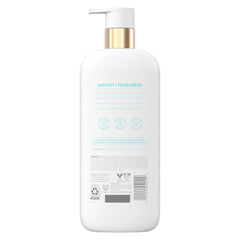 Dove Body Wash Hydration Boost Actively drenches dry skin 6% hydration serum with hyaluronic 18.5 oz