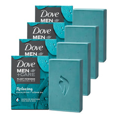 DOVE MEN + CARE Plant-Based with Eucalyptus and Moisture for men`s skin, 5 Ounce (pack of 4)