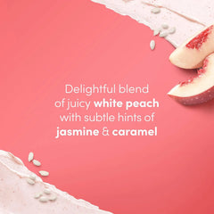 Dove White Peach & Crushed Rice Body Scrub Exfoliates and Deeply Nourishes for Smooth, Radiant Skin 15 oz