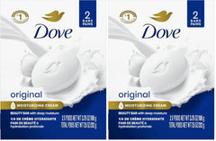 Dove Beauty Bar Gentle Skin Cleanser Moisturizing for Gentle Soft Skin Care Original Made With 1/4 Moisturizing Cream 3.75 oz 2 Bars, Pack of 24