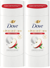 Dove Advanced Care Antiperspirant Deodorant Stick to Help Repair Skin Barrier After Shaving, Apple & White Tea with 72-hour Sweat & Odor Protection, 2.6 oz (Pack of 2)