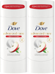 Dove Advanced Care Antiperspirant Deodorant Stick to Help Repair Skin Barrier After Shaving, Apple & White Tea with 72-hour Sweat & Odor Protection, 2.6 oz (Pack of 2)