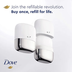 Dove Refillable Deodorant Refill Kit Deodorant For Women Coconut & Pink Jasmine 0% Aluminum 1.13 oz 2 Refills