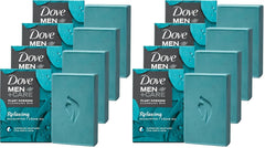 DOVE MEN + CARE Plant-Based with Eucalyptus and Moisture for men`s skin,5 Ounce,(Pack of 8)