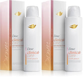 Dove Clinical + Care Antiperspirant Deodorant Dry Spray for Women Fresh Peach with Nourishing Serum 3.8 oz (Pack of 2)