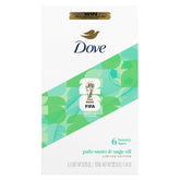 Dove FIFA Beauty Bar Soap 6 Count, Palo Santo & Sage Oil, 3.75 oz I Limited edition moisturizing beauty bar with Palo Santo and Sage Oil for soft, smooth skin