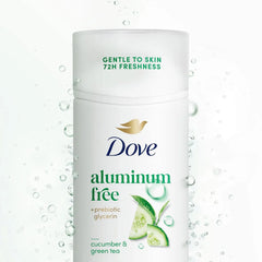 Dove Deodorant Stick 2 pk Cucumber & Green Tea for 72 Hour Odor Protection Aluminum Free 2.4 oz