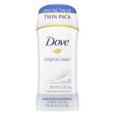 Dove Antiperspirant Deodorant 24-hour Sweat Protection Original Clean Deodorant for Women 2.6 oz, 2 Count