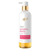Dove Serum+ Shower Oil Body Wash Dewy, Coconut & Geranium Oil, 15.3 fl oz I Hydrating shower oil body wash with glycerin serum for soft, dewy skin without greasy residue