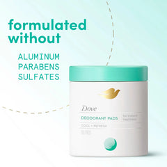 Dove Deodorant Cleansing Pads for Women, 60 Count | Glycolic acid cleansing pads that help neutralize odor, exfoliate skin and provide on-the-go freshness