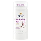 Dove Deodorant Stick for Women, Aluminum Free, 72H Odor Protection, Coconut & Pink Jasmine, 2.4 Oz