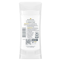 Dove Aluminum Free Deodorant for Women Cucumber and Green Tea 72 hour odor protection 2.6 oz