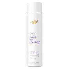 Dove Density Boost Strengthening Conditioner Scalp + Hair Therapy for protecting against premature breakage, with Vitamin B3, Zinc and 0% sulfates, 9.25 oz