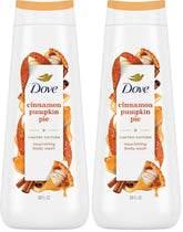 Dove Limited Edition Holiday Treats Body Wash Cinnamon Pumpkin Pie for Deep Nourishment 20 oz (Pack of 2)