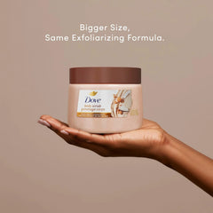 Dove Body Scrub Brown Sugar & Coconut Butter, 15 oz | Exfoliating body scrub that buffs away dull skin and deeply nourishes for soft, smooth and radiant skin
