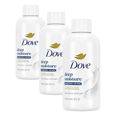 Dove Body Wash Deep Moisture for Dry Skin | 24hr Renewing MicroMoisture | Nourishes Driest Skin | 3 oz | Pack of 3