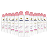Dove Advanced Care Antiperspirant Deodorant Spray Powder Soft Pack of 12 to help skin barrier repair after shaving 72hour antiperspirant deodorant for soft underarms with boosted ceramide levels 3.8oz