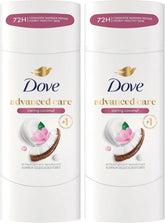 Dove Advanced Care Antiperspirant Caring Coconut, Deodorant Stick for Women, for 48 Hour Protection And Soft And Comfortable Underarms, 2.6 oz (Pack of 12)