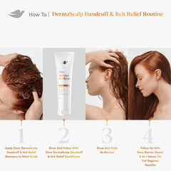 Dove Derma Scalp Dandruff & Itch Relief Conditioner 1 ct with Pyrithione Zinc, Lamellar Serum and Niacinamide or Flaky, Itchy Scalp Relief 9 Fl oz