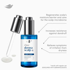 Dove Derma Scalp Dandruff Relief 3-in-1 Barrier Repair Serum 1 ct with Prebiotic Glycerin, Niacinamide and Vitamin E for Dandruff-Prone, Flaky, Dry Scalp 2 fl oz