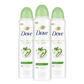 Dove Advanced Care Antiperspirant Deodorant Dry Spray Cool Essentials 3 Count for Helping Your Skin Barrier Repair After Shaving with Pro Ceramide Technology 3.8 oz