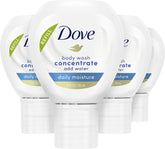 Dove Concentrate Refill 4 Count for Instantly Soft Skin and Lasting Nourishment Daily Moisture Refill for use Reusable Bottle 4 fl oz (makes 16 fl oz of Body Wash)