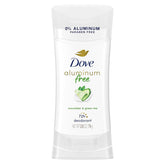 Dove Aluminum Free Deodorant for Women Cucumber and Green Tea 72 hour odor protection 2.6 oz