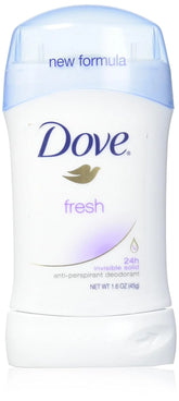 Dove Anti-Perspirant Deodorant Invisible Solid Fresh 1.60 oz (Pack of 5)