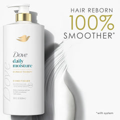 Dove Conditioner Daily Moisture for Dry Hair with Bio-Protein Care Technology and Hyaluronic Serum 28 Fl Oz