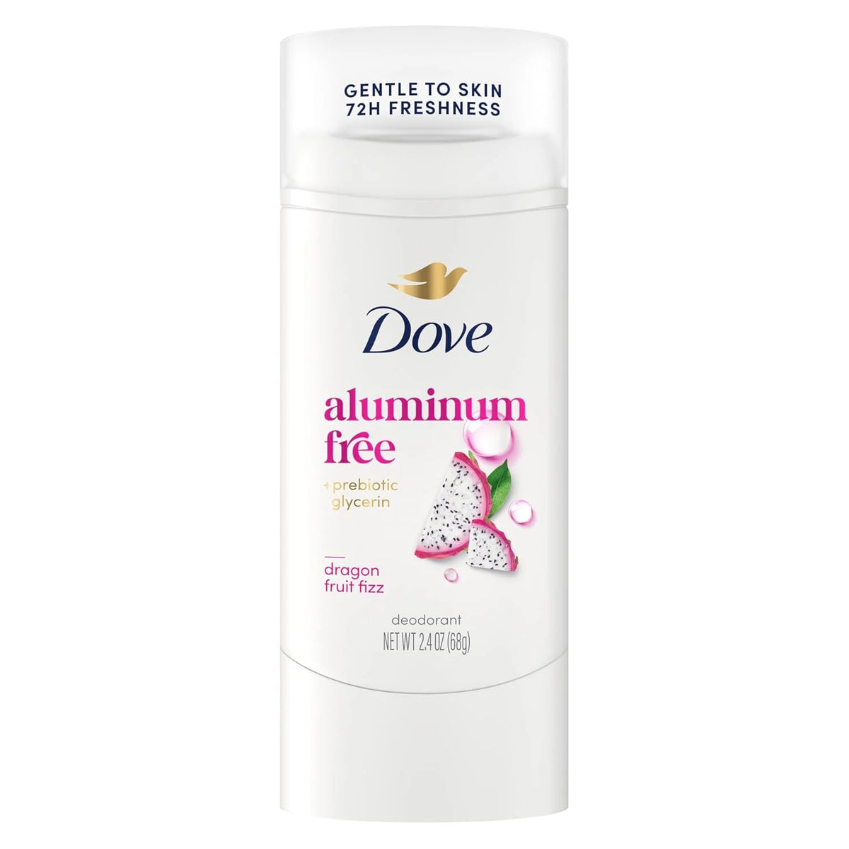 Dove Deodorant Stick Dragon Fruit Fizz for 72 Hour Odor Protection Aluminum Free 2.4 oz