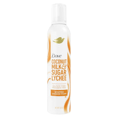 Dove Whipped Shower Foam Coconut & Lychee For Women for Hydrated & Soft Skin 10.3 OZ