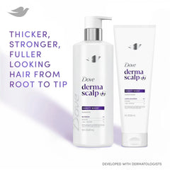 Dove Derma Scalp Density Boost Shampoo 1 ct With Glycerin, Sulfates And Zinc + Peptides For Hair Loss And Breakage 16 oz