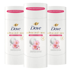 Dove Advanced Care Antiperspirant Deodorant for Women Sakura Blossom & Yuzu 3 pack 72 hour sweat and odor protection 2.6 oz