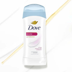 Dove Invisible Solid Antiperspirant Deodorant Stick Powder for Women, For 48H Underarm Sweat & Odor Protection 2.6 oz