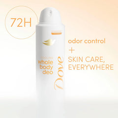 Dove Whole Body Deodorant Cooling Spray Peach & White Tea Aluminum Free 4oz