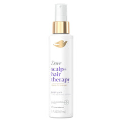 Dove Density Boost Root Lift Thickening Spray for Fuller Hair and Scalp Therapy, with Vitamin B3, Zinc and 0% sulfates, 5 oz