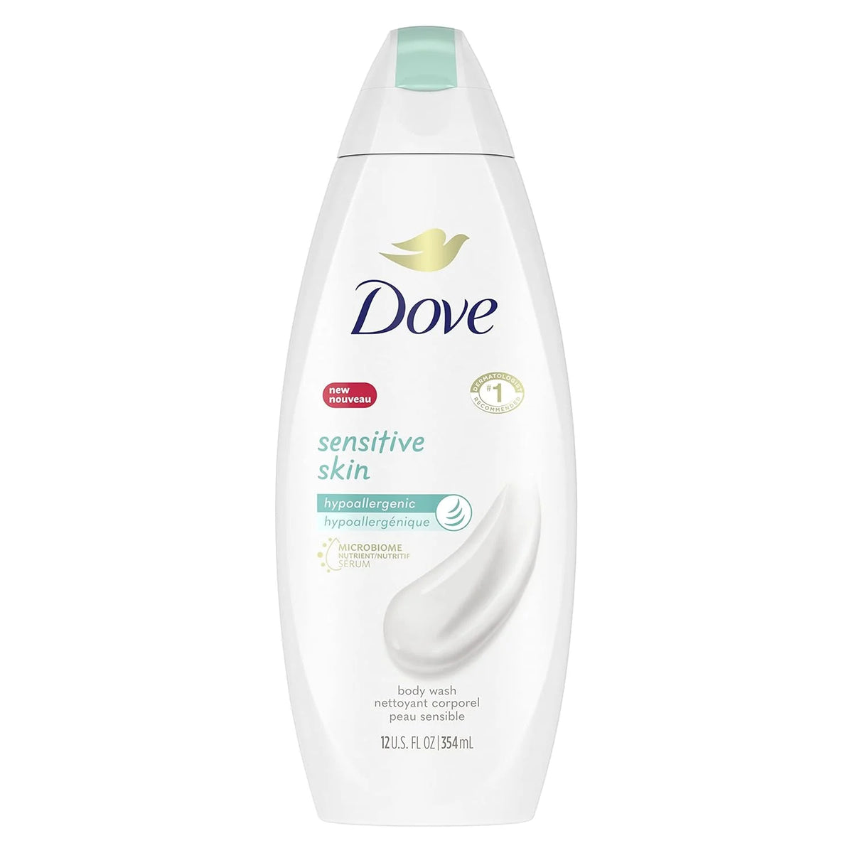 Dove Body Wash, Sensitive Skin, 12 oz