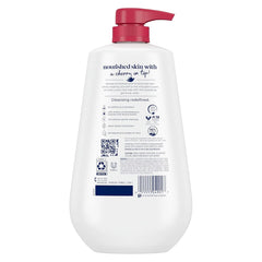 Dove Body Wash with Pump 3 Count Revitalizante Cherry & Chia Milk, for Renewed, Healthy Looking Skin,Moisturizing Gentle Skin Cleanser with 24hr Renewing MicroMoisture, 30.6 oz