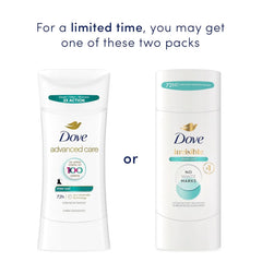 Dove Advanced Care Antiperspirant Deodorant for Women Sheer Cool 72 hour sweat and odor protection 2.6 oz