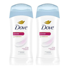 Dove Antiperspirant Invisible Solid, Scent: Powder, Size: 2.6 oz (2 Pack)