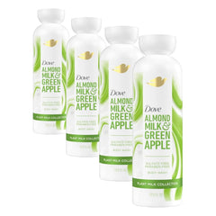 Dove Plant Milk Cleansing Body Wash Almond Milk & Green Apple for Moisturized Skin Gentle Cleanser, No Sulfates or Parabens, pH balanced 17.5 fl oz (Pack of 4)