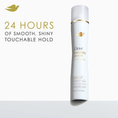 Dove Flexible Hold Hairspray 6 ct Protect Micro-Mist for Long-lasting Hold, Protection Against Humidity All-day Flexible Hold for 24H Frizz Control 5.5 oz