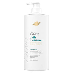 Dove Damage Therapy Shampoo Daily Moisture for Dry Hair with Bio-Protein Care Technology and Hyaluronic Serum 28 Fl Oz