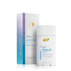 Dove Clinical + Care Antiperspirant Deodorant Stick for Women, 96H Clinical Strength Sweat & Odor Protection, With Nourishing Serum, Original Clean with Fresh Scent, 2.6 oz
